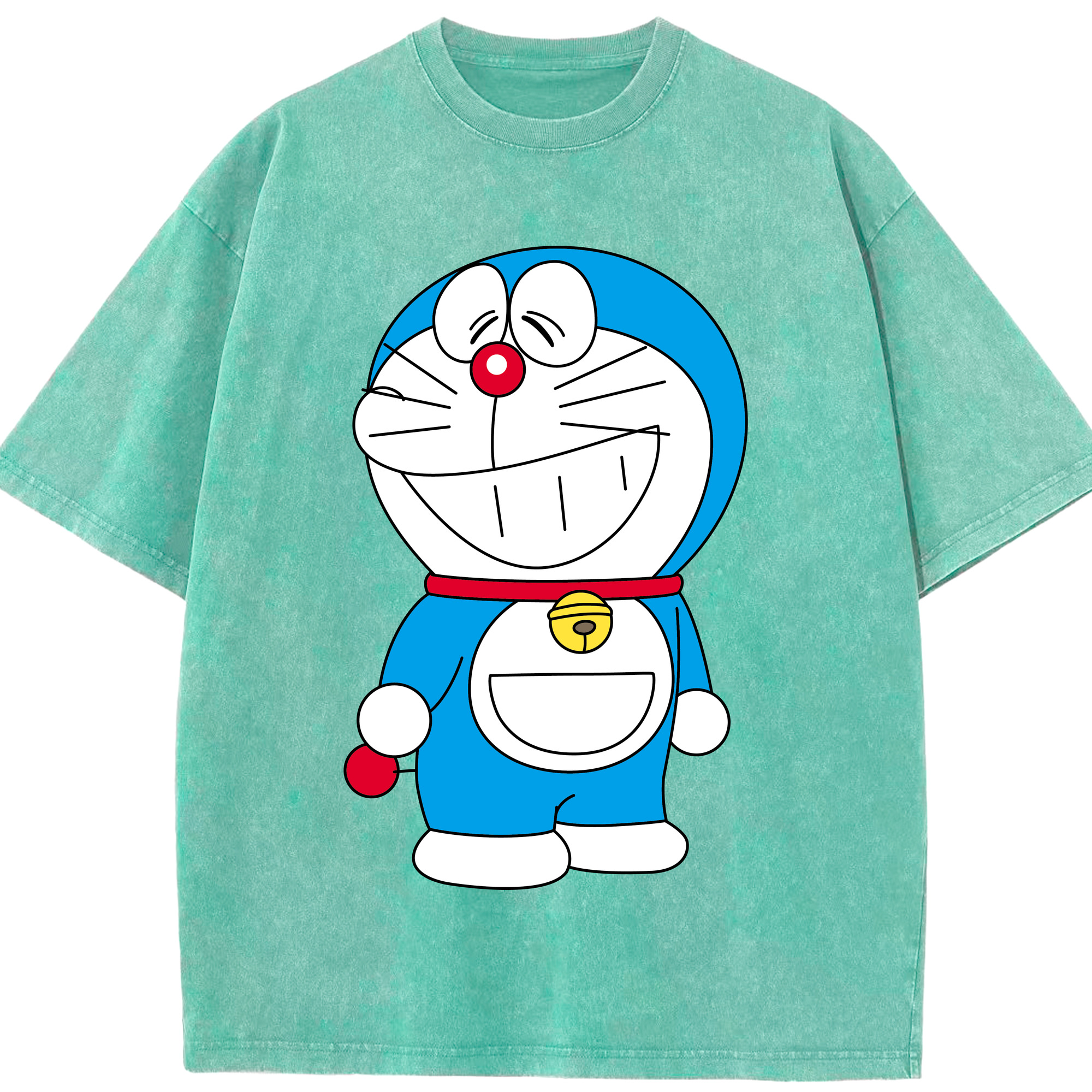 （画像用） ドラえもん Doraemon 綿100% ヴィンテージ風 半袖Tシャツ（フロントプリント）